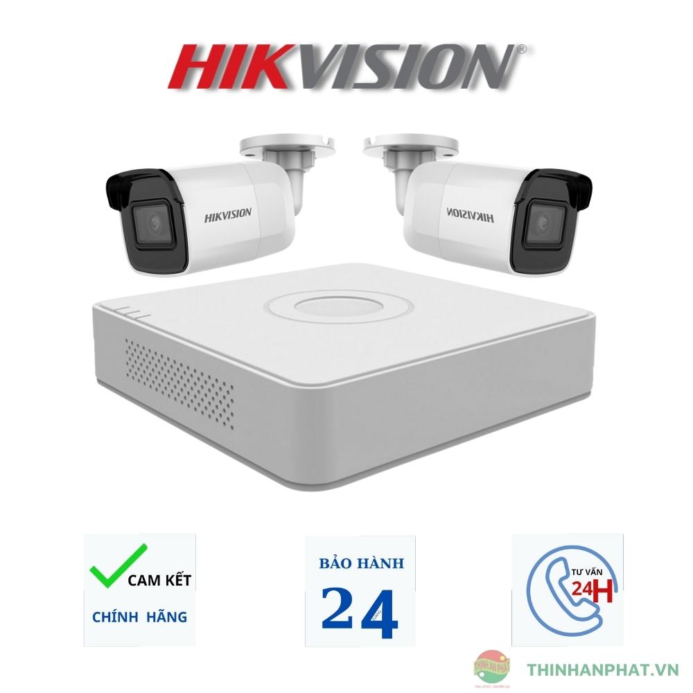 Trọn Bộ 2 Camera Hikvision IP Full HD