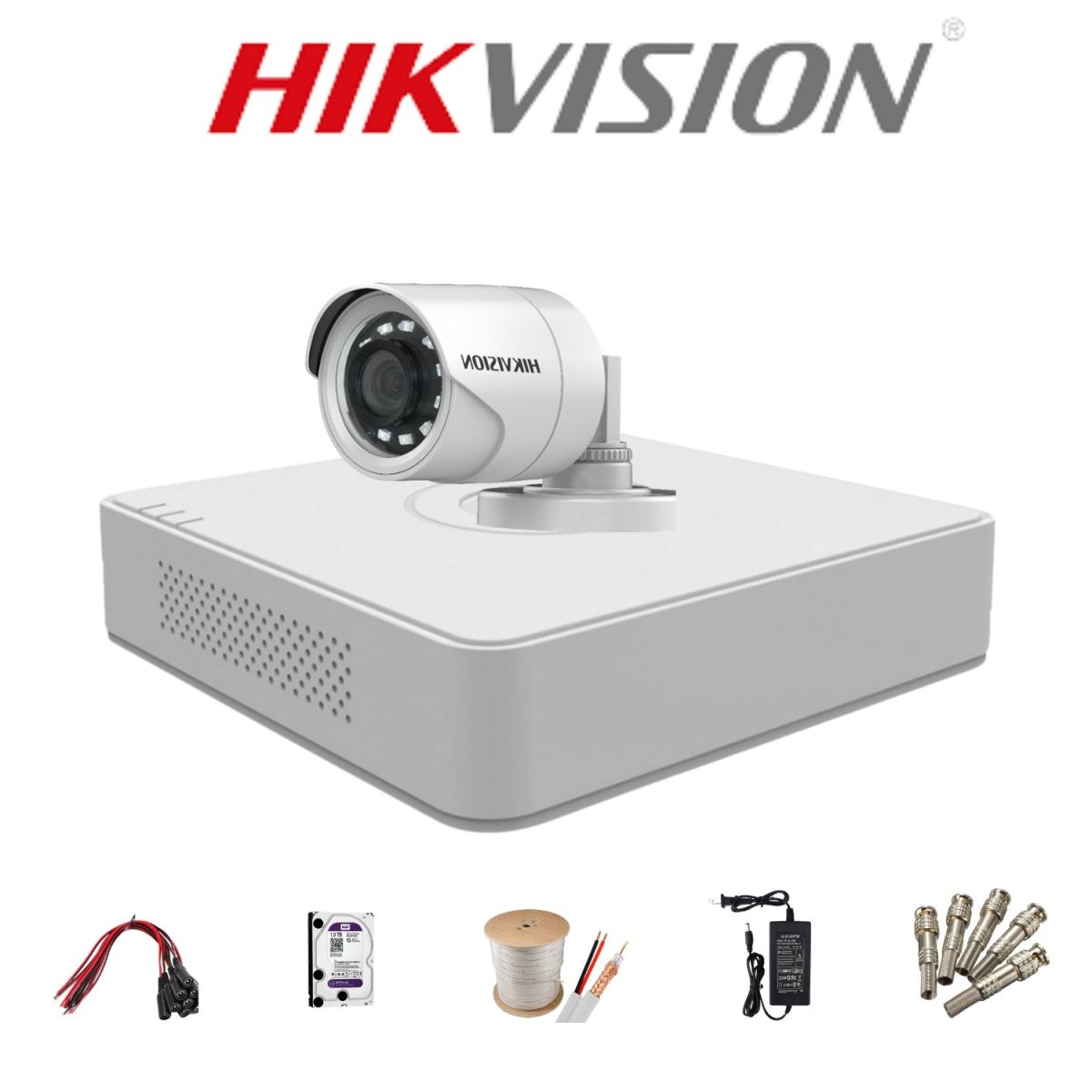 Trọn bộ 1 Camera  HDTVI  HIKVISION FULL HD